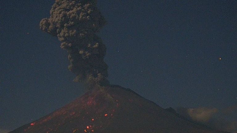 Erupción del Popocatépetl