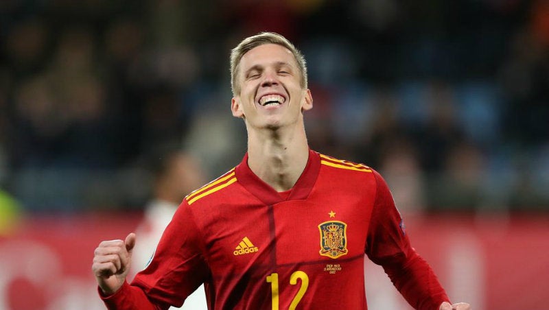 Dani Olmo en festejo