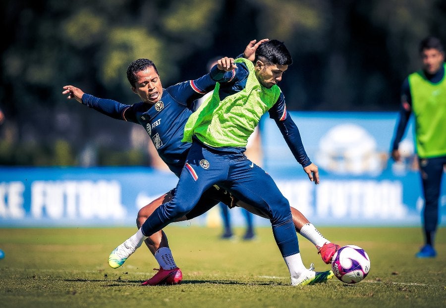 Sergio Díaz en su regreso a los entrenamientos