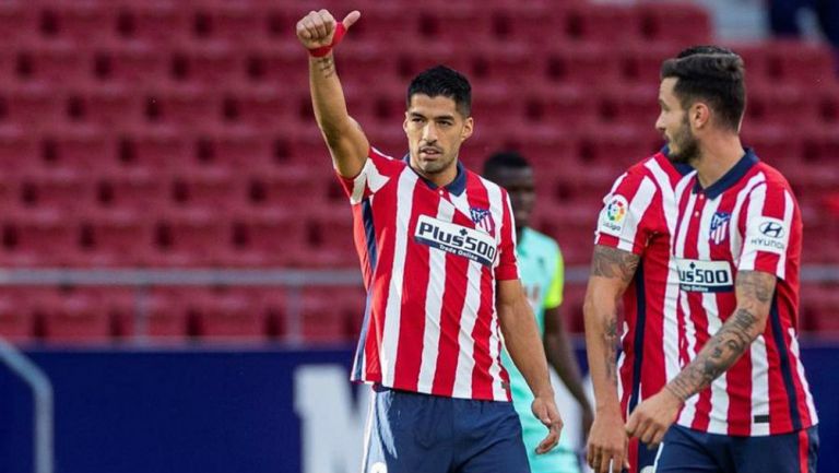 Luis Suárez debutó con doblete con el Atlético de Madrid