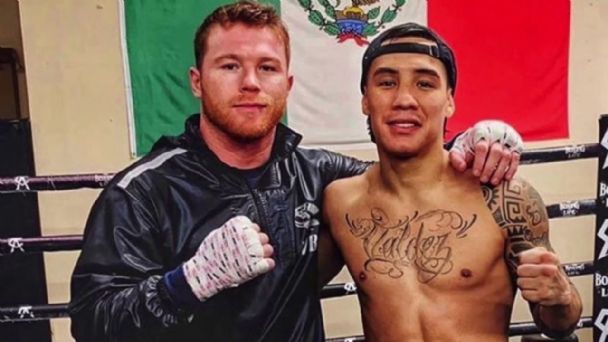 Valdez y Canelo en entrenamiento