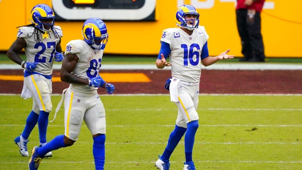 Jared Goff en encuentro ante Washington