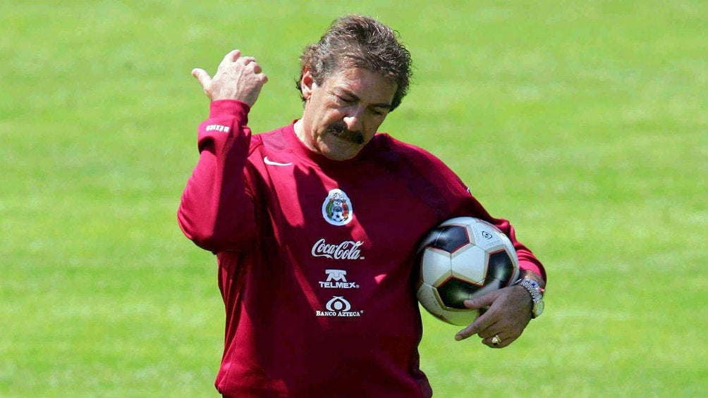 La Volpe en un entrenamiento de la Selección Mexicana