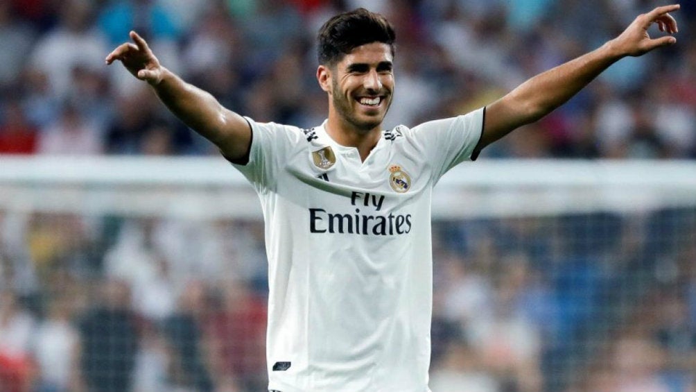 Marco Asensio en festejo