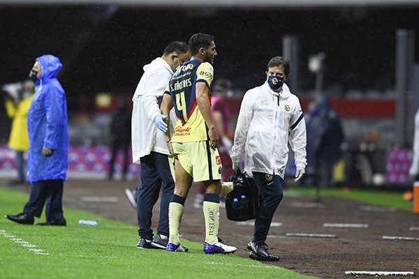 El momento de la lesión del uruguayo