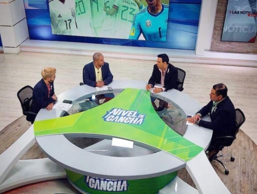 Eduardo Luna, durante una de sus participaciones en televisión