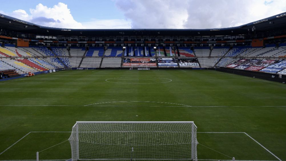 Estadio Hidalgo previo a un partido de Liga MX