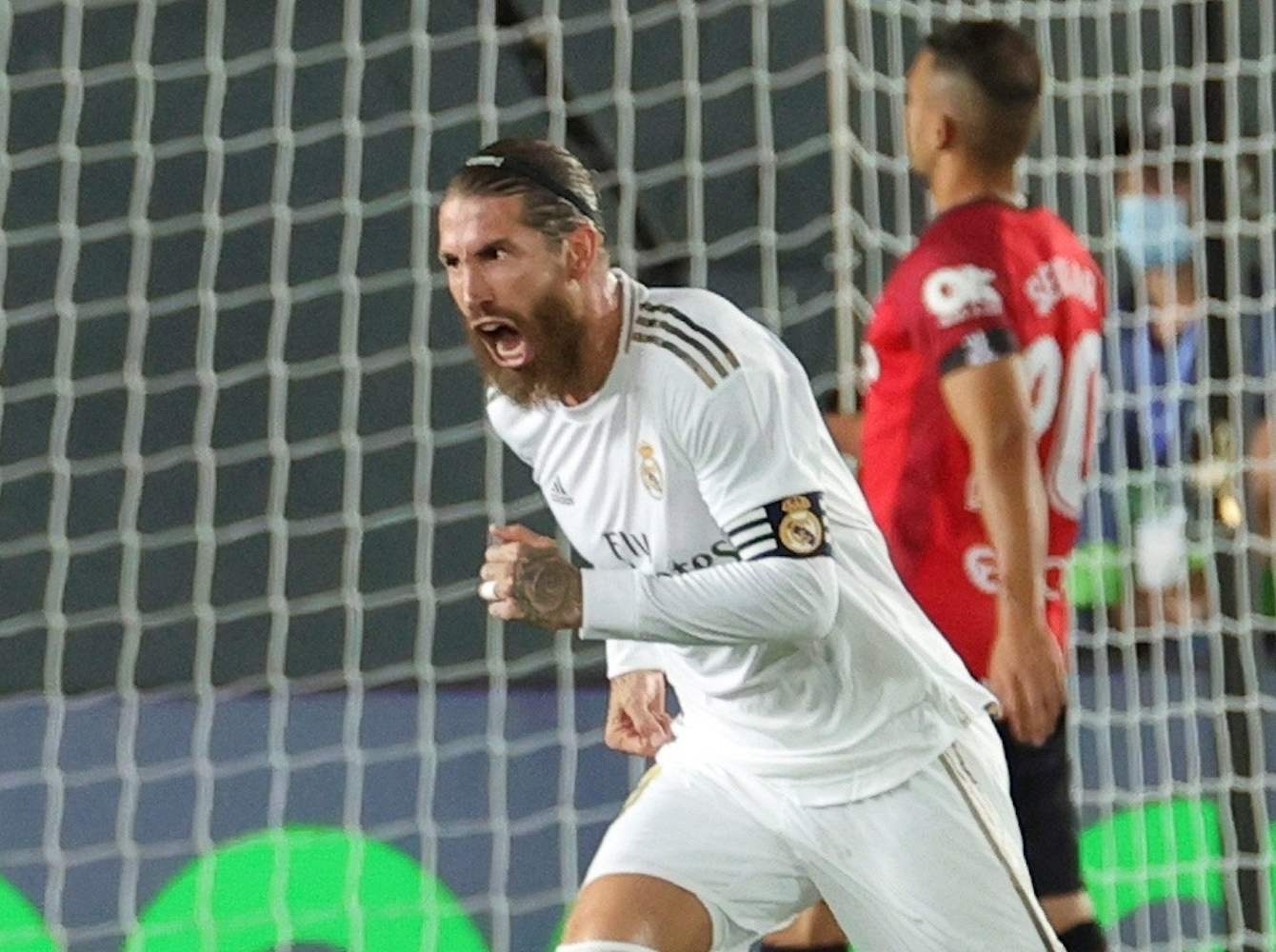 Sergio Ramos en un partido con el Real Madrid