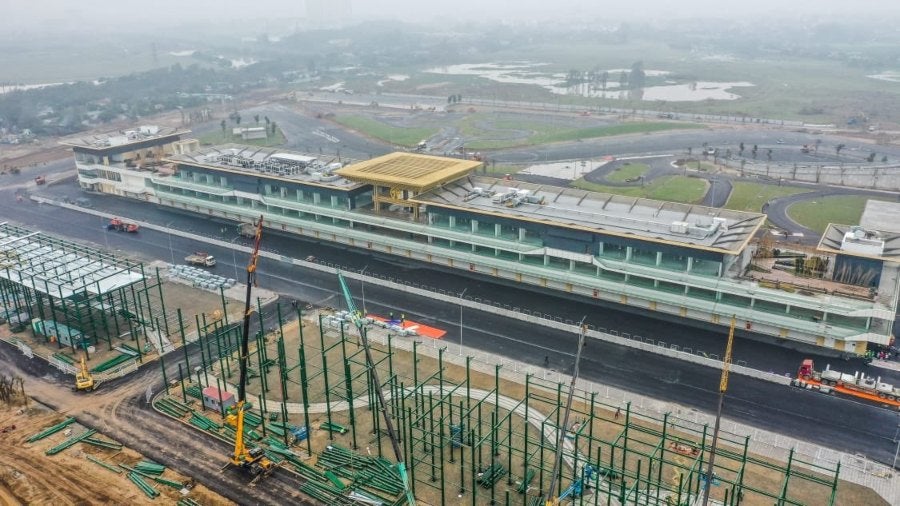 Obras en el Circuito Hanói del Gran Premio de Vietnam