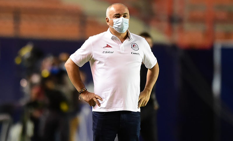 Guillermo Vázquez durante el duelo ante Gallos 