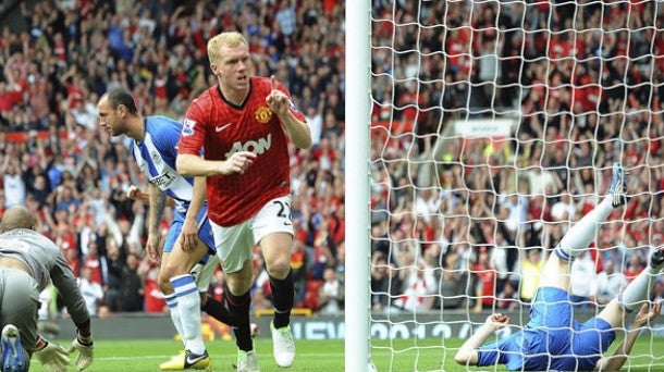 Paul Scholes como jugador del Manchester United