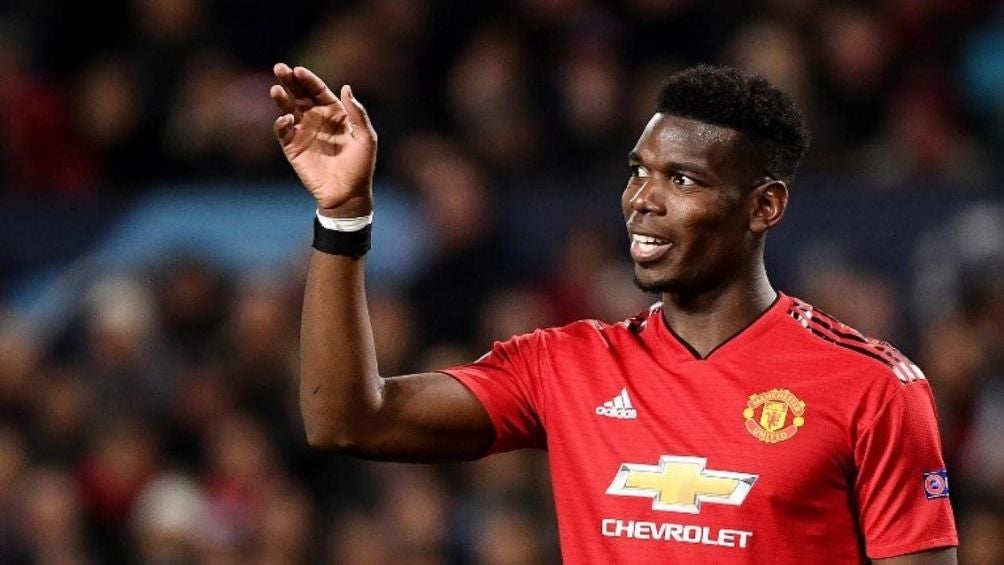 Paul Pogba con el Manchester United