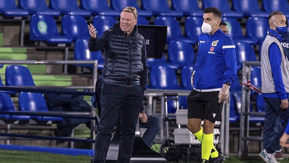 Koeman en partido vs Getafe