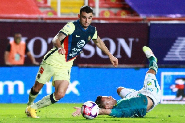 Nicolas Benedetti previo a la lesión ante León