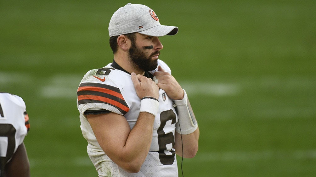  Baker Mayfield en juego con los Cleveland Browns