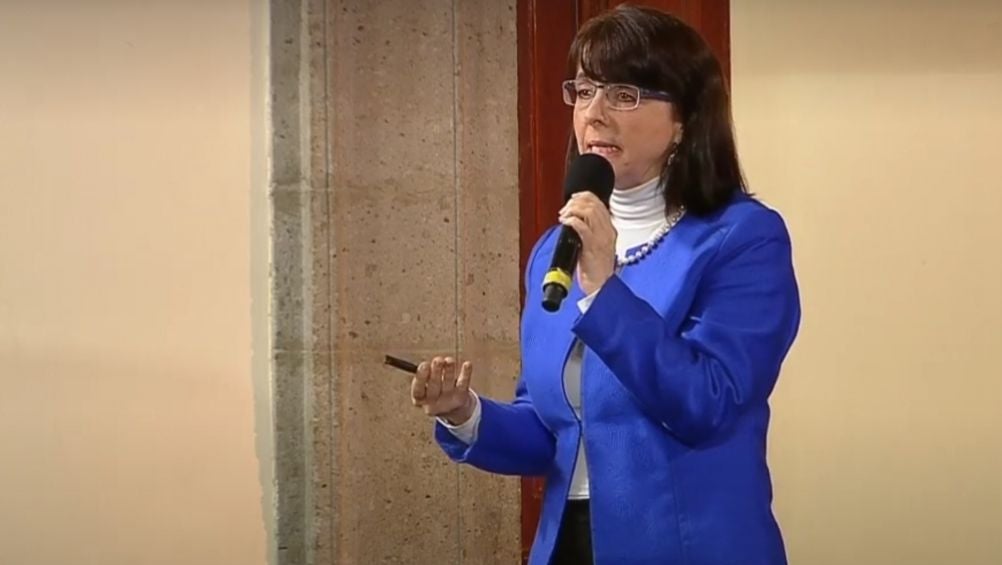 María Elena Álvarez-Buylla, titular del Conacyt, en la conferencia matutina