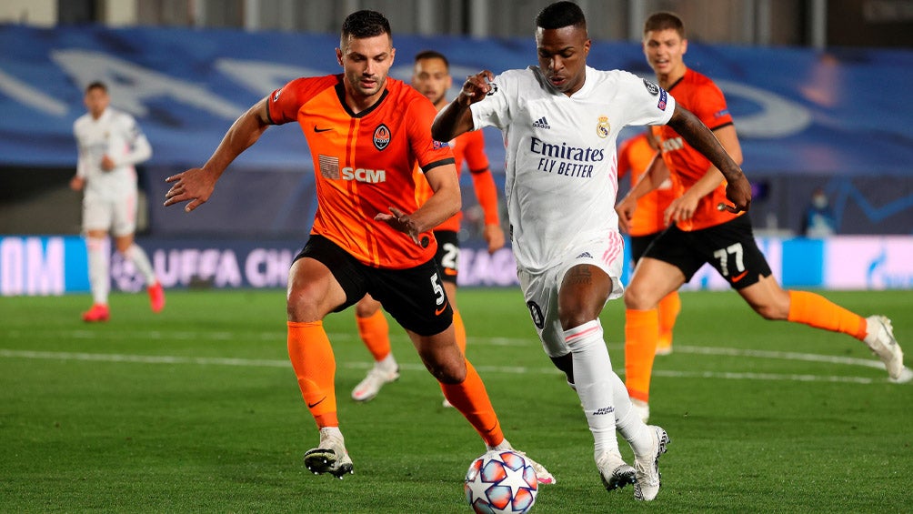 Vinicius Junior durante el duelo ante el Shakhtar Donetsk