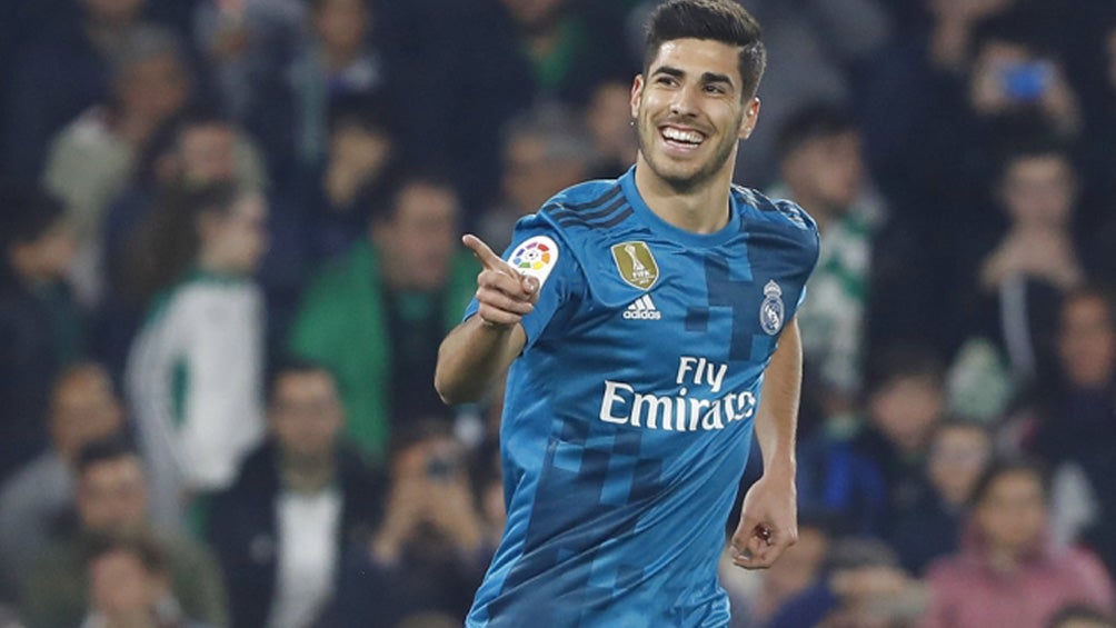 Marco Asensio durante un compromiso con el Real Madrid 