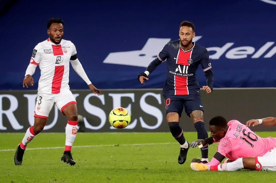 Neymar en el partido vs Dijon