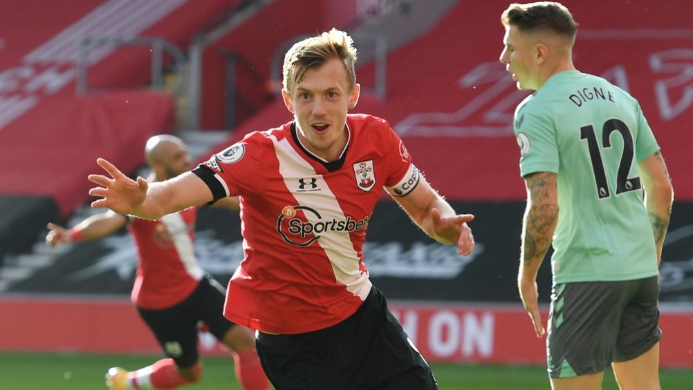 James Ward-Prowse luego de anotar gol ante el Everton