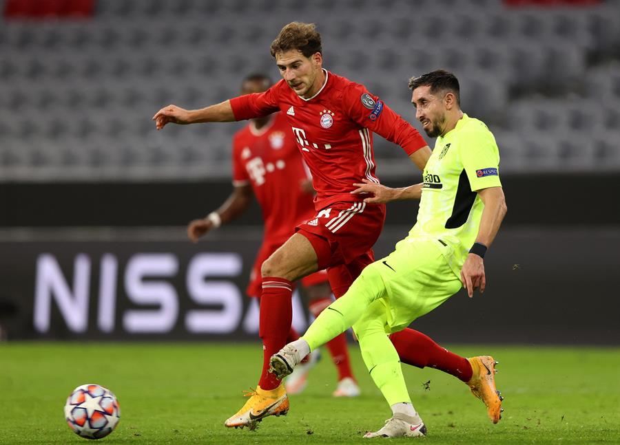 Héctor Herrera en acción ante Bayern Munich