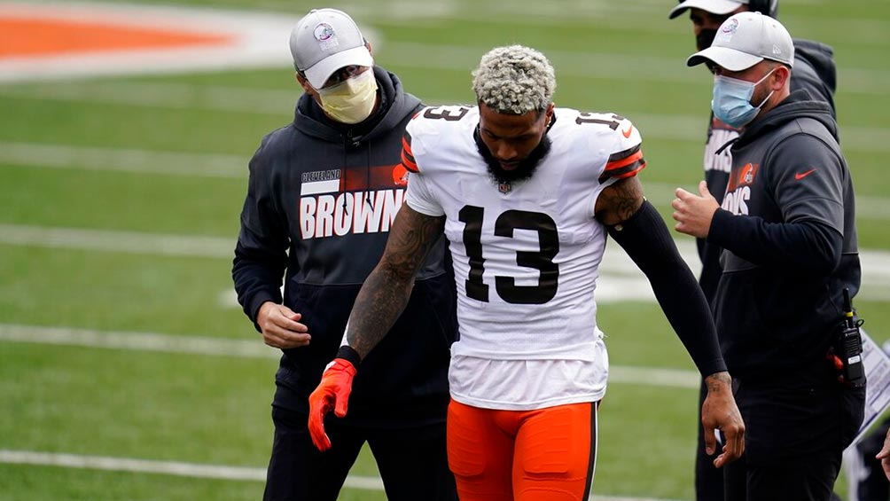 Odell Beckham Jr., fuera toda la temporada por lesión en la rodilla