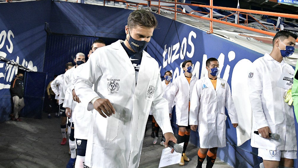 Pumas: Universidad y Pachuca rindieron homenaje a los médicos