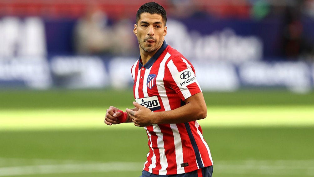 Luis Suárez en partido con Atlético de Madrid