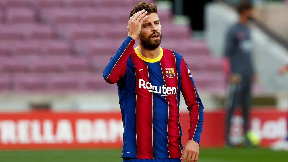 Gerard Piqué lamenta una derrota del Barcelona 