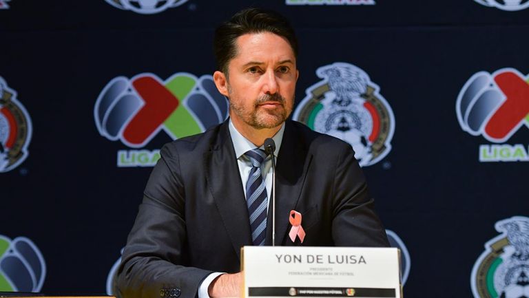 El presidente de la Femexfut en conferencia de prensa