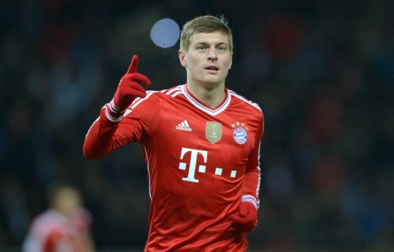 Toni Kroos en un partido con el Bayern Múnich