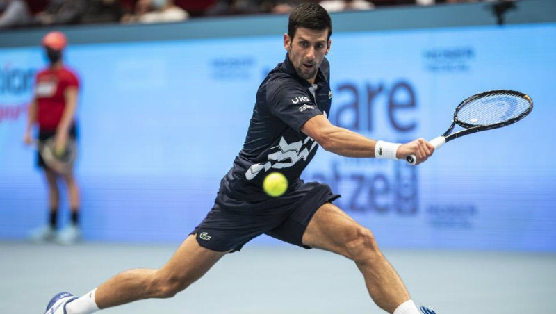 Novak Djokovic en partido