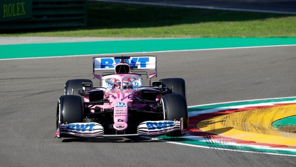 Serio Pérez durante el GP de Imola 