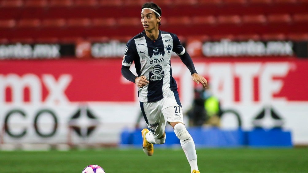 Daniel Parra durante un partido con Monterrey