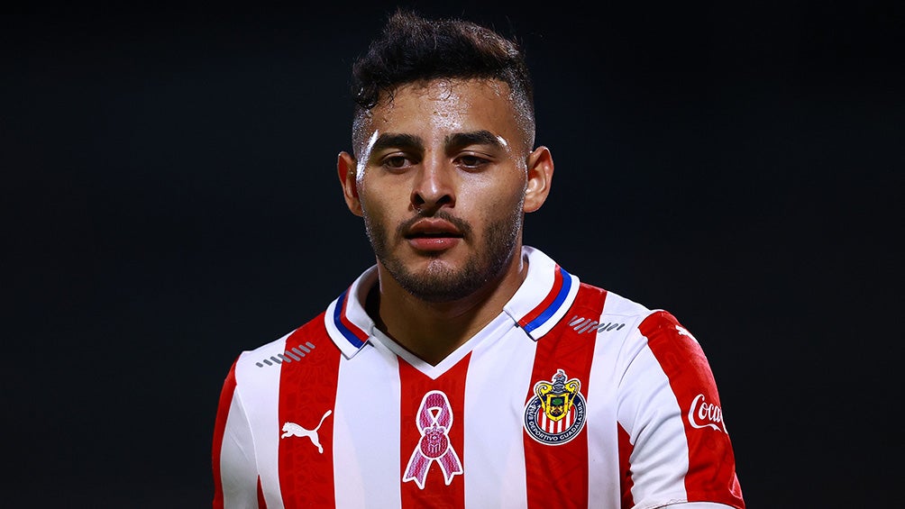 Alexis Vega, en un partido de Chivas