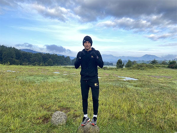 El Alacrán tras uno de sus entrenamientos