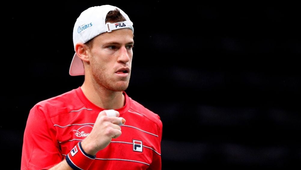 Diego Schwartzman después de su victoria en el Masters de París