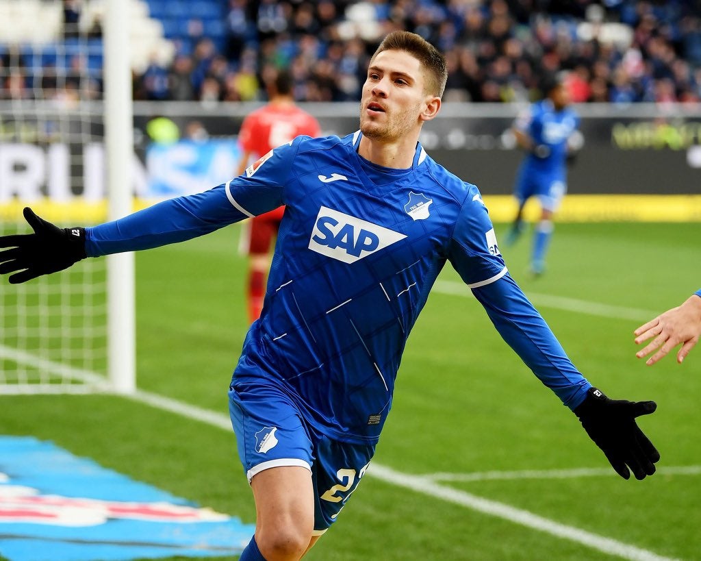 Andrej Kramaric celebrando un gol con el Hoffenheim