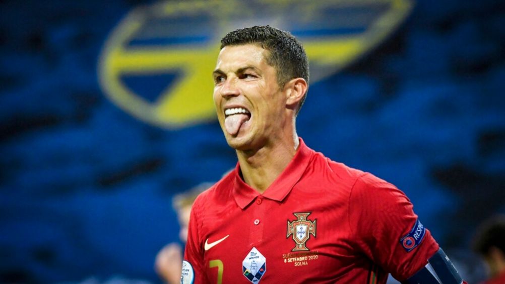 Cristiano Ronaldo en un partido con la Selección de Portugal