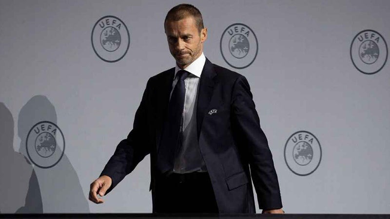 El presidente de la UEFA, Aleksander Ceferin