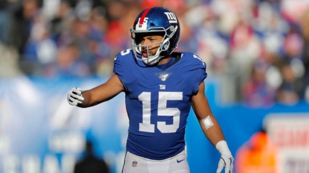 Golden Tate en partido con los Giants 