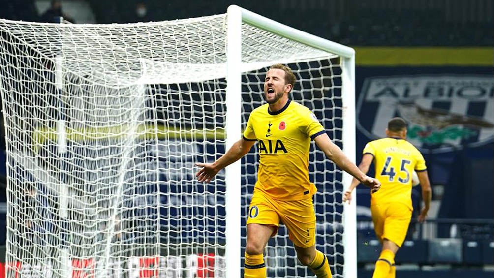 Harry Kane festeja el gol del triunfo