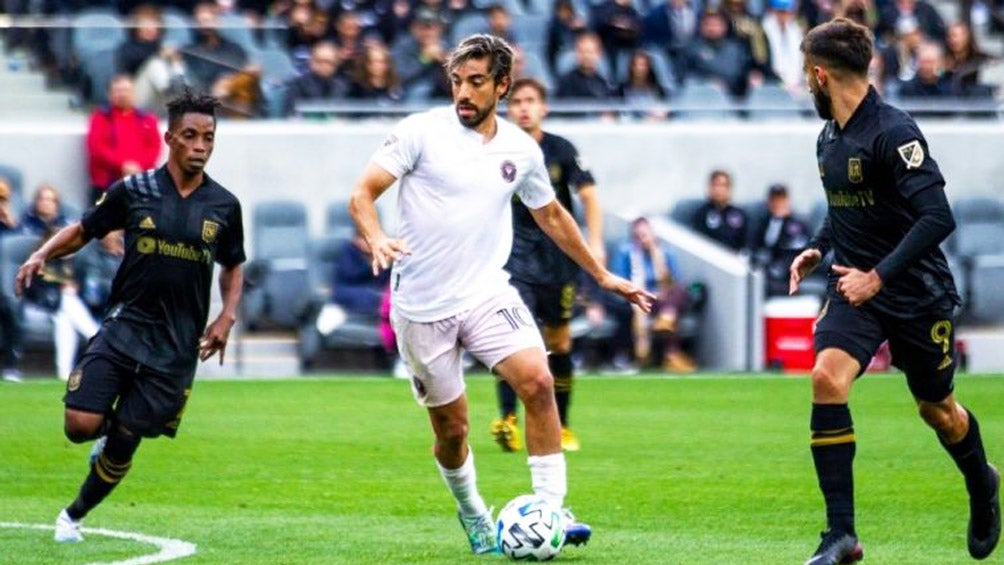 Rodolfo Pizarro en partido con Inter Miami 