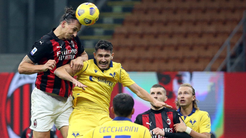 Milan: Zlatan Ibrahimovic rescató el empate ante Hellas Verona