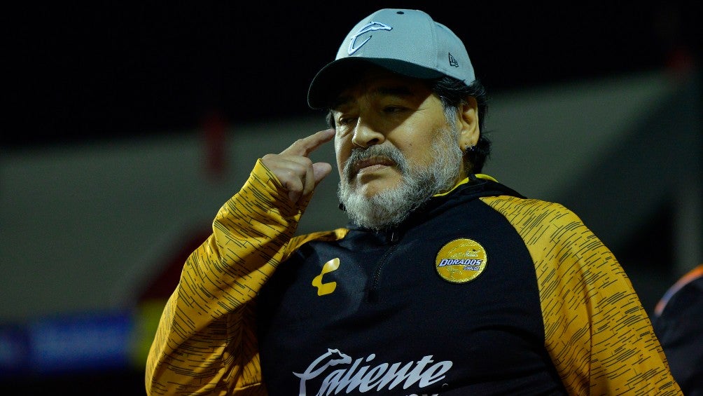 Diego Armando Maradona en su paso por Dorados