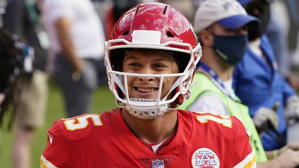 Mahomes en celebración con los Chiefs 