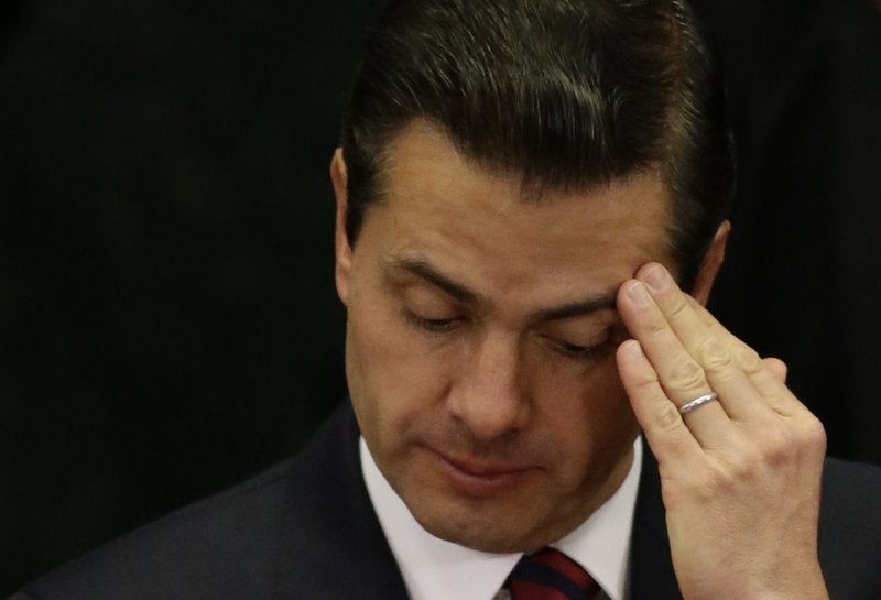 Peña Nieto, durante una conferencia