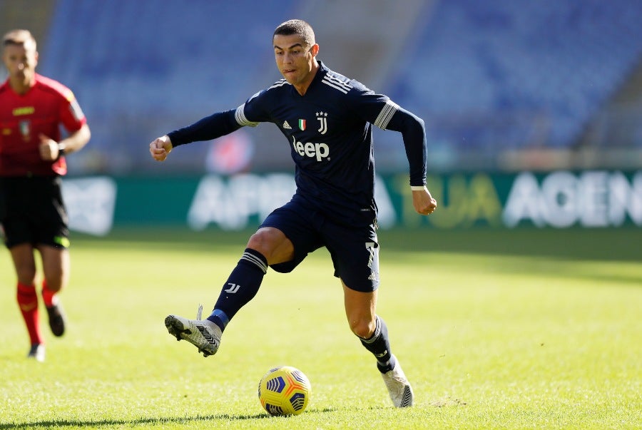 Cristiano Ronaldo en un partido con la Juventus