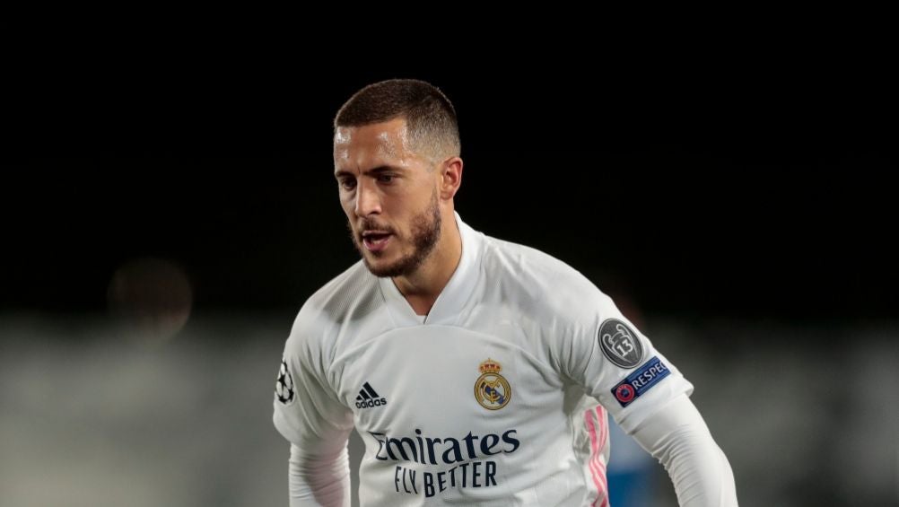 Eden Hazard en un partido con el Real Madrid