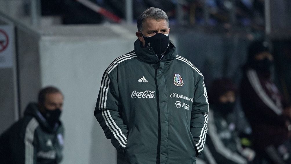 Gerardo Martino en el juego de México